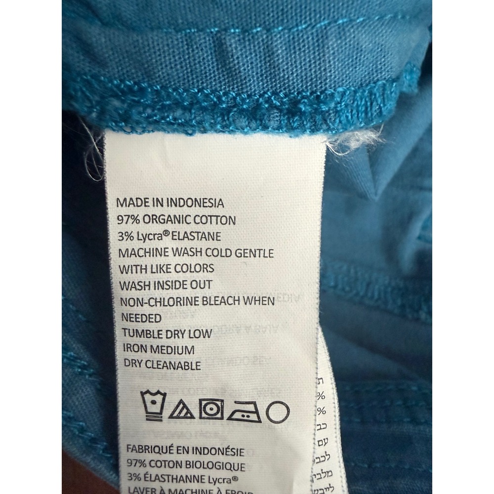 Prana Womens Organic Cotton Stretch Hiking Shorts Blue Size 2 W31192079 - Picture 5 of 5